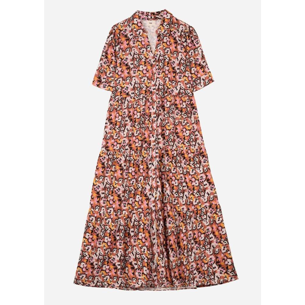NEW AN'GE women's omanille shirt dress in pink